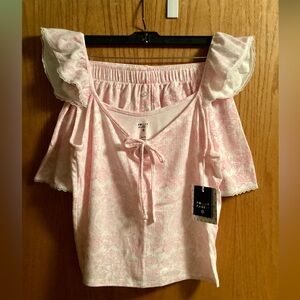 Roller Rabbit x Target Floral Pointelle Tank Top and Shorts Pajama Set Pink